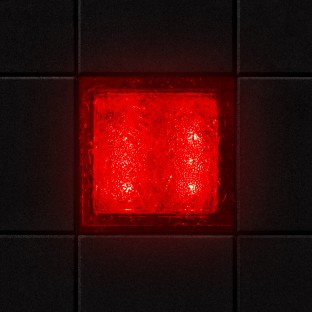 Светодиодная брусчатка Люмбрус LED Crystal 50x50 мм красная IP69K