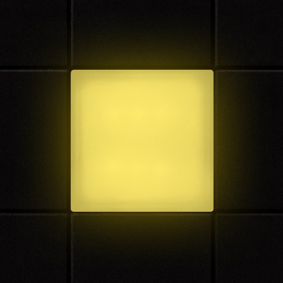 Светодиодная брусчатка Люмбрус LED Brick 50x50 мм жёлтая IP68