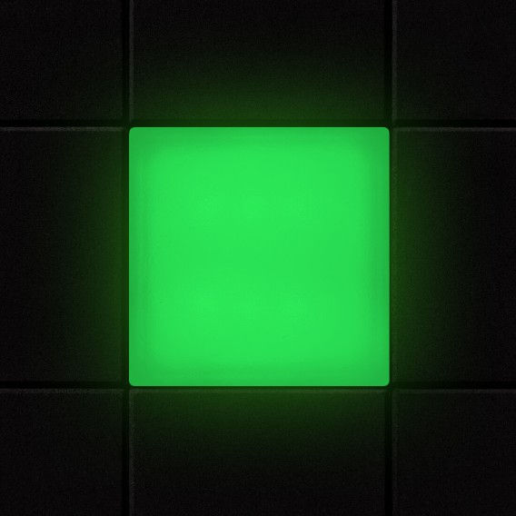 Светодиодная брусчатка Люмбрус LED Brick 50x50 мм зелёная IP68