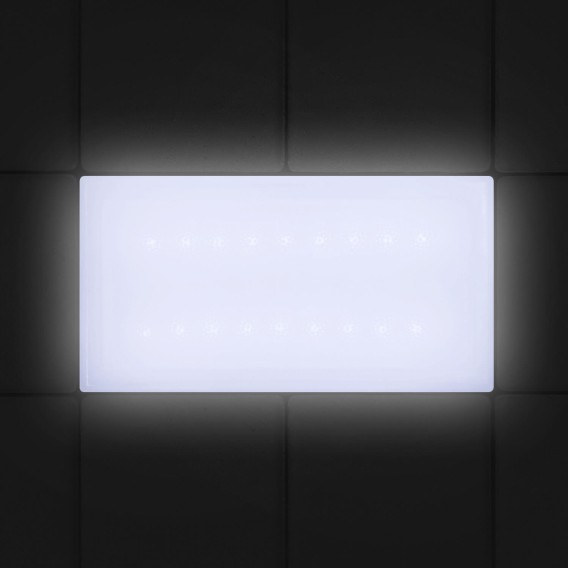 Светодиодная брусчатка Люмбрус LED City 100x200 мм белая IP68