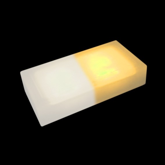 Светодиодная брусчатка 200x100x60 мм. двухцветная белый-жёлтый IP68 купить в интернет-магазине