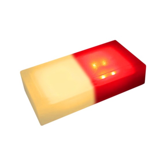 Светодиодная брусчатка 200x100x60 мм. двухцветная жёлтый-красный IP68 купить в интернет-магазине