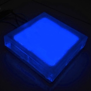 Светодиодная брусчатка 200x200x60 мм. одноцветная синяя IP68