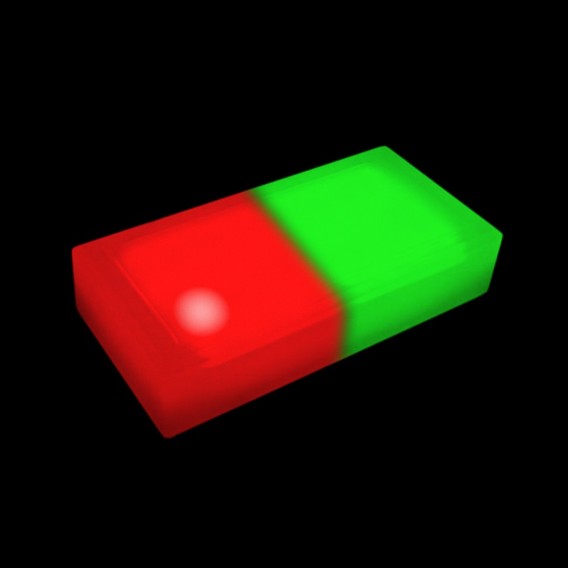 Светодиодная брусчатка 200x100x60 мм. двухцветная красный-зелёный IP68