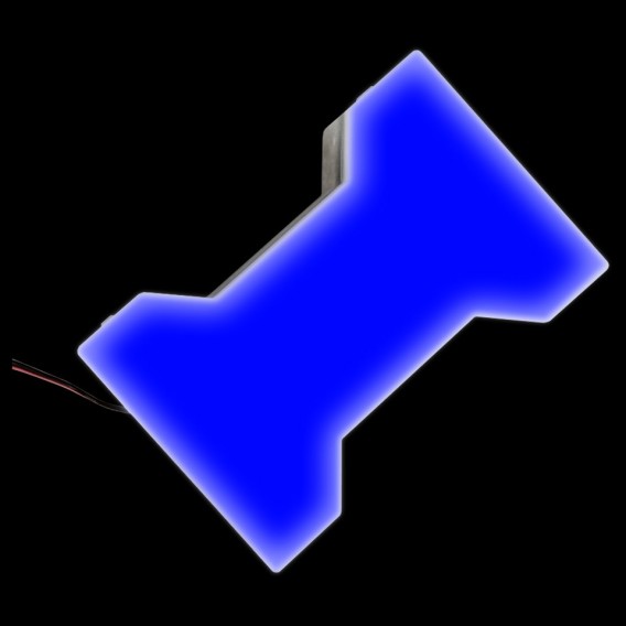 Светодиодная брусчатка Катушка-1 200x165x40 мм. одноцветная синяя IP68