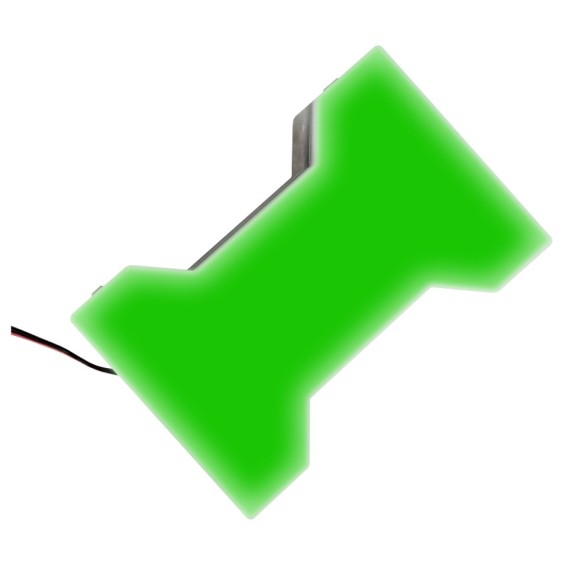 Светодиодная брусчатка Катушка-1 200x165x40 мм. одноцветная зелёная IP68