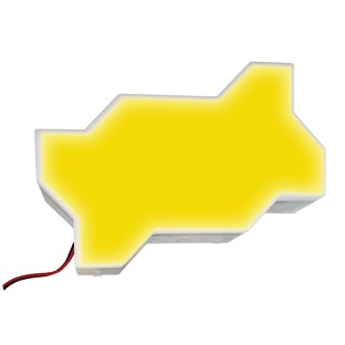 Светодиодная брусчатка Люмбрус Волна жёлтая IP68