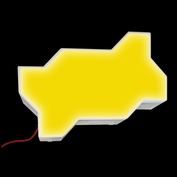 Светодиодная брусчатка Люмбрус Волна жёлтая IP68