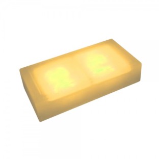 Светодиодная брусчатка Люмбрус LED City 200x100 мм жёлтая IP68