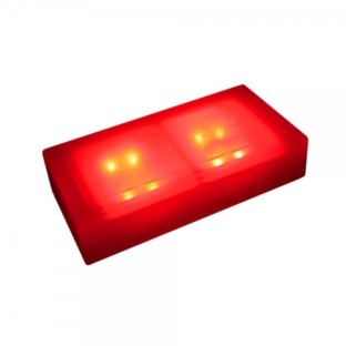 Светодиодная брусчатка Люмбрус LED City 200x100 мм красная IP68