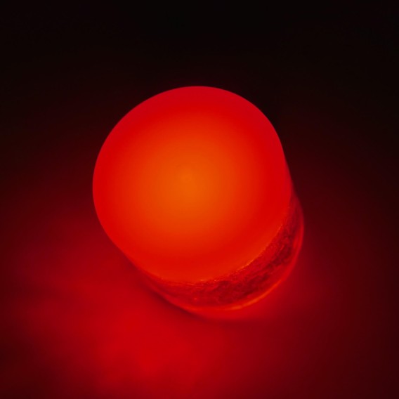 Грунтовый светильник Люмбрус LED Spot круглый 50 мм красный IP68