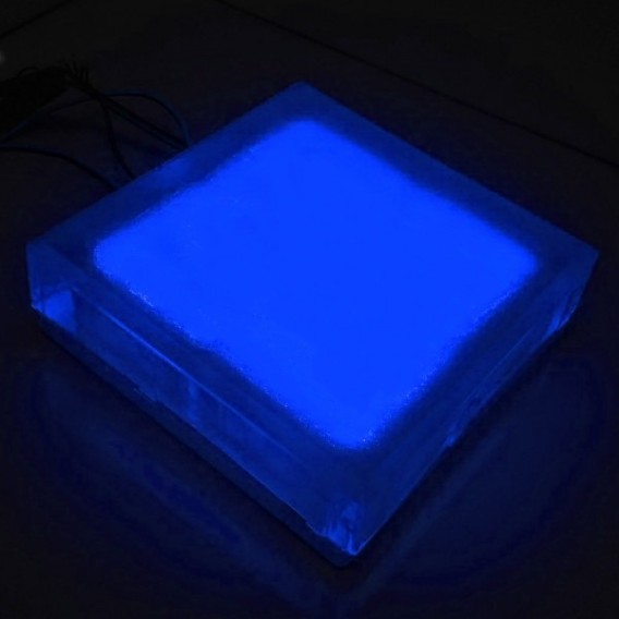 Светодиодная брусчатка Люмбрус LED Brick 200x200 мм синяя IP68