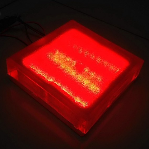 Светодиодная брусчатка Люмбрус LED Brick 200x200 мм красная IP68