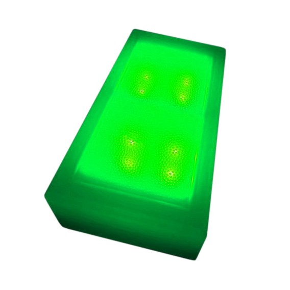 Светодиодная брусчатка Люмбрус LED Brick 100x200 мм зелёная IP68