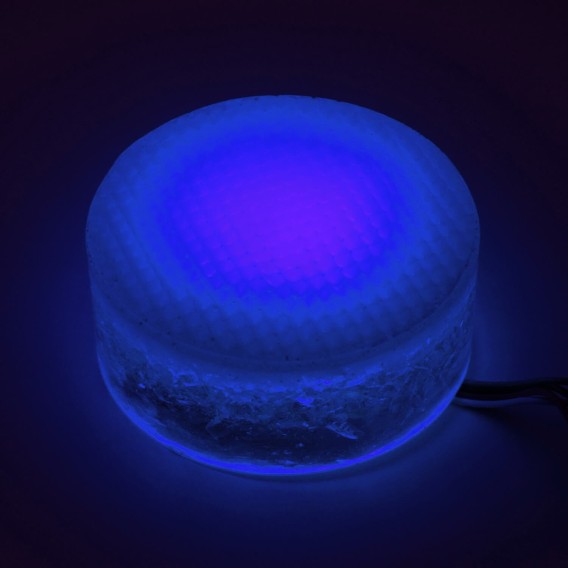 Грунтовый светильник Ground Spot 80x60 мм. одноцветный синий IP68
