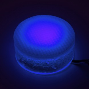 Грунтовый светильник Люмбрус LED Spot круглый 80 мм синий IP68
