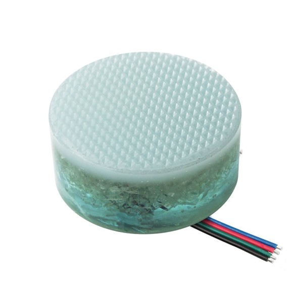 Грунтовый светильник Люмбрус LED Spot круглый 80 мм многоцветный RGB IP68