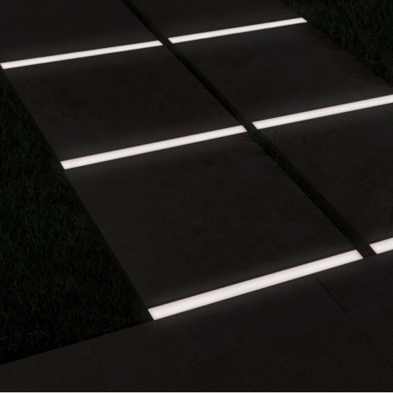 Тротуарный светильник Люмбрус LED Line 300x30 мм белый