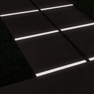 Тротуарный светильник Люмбрус LED Line 300x30 мм белый