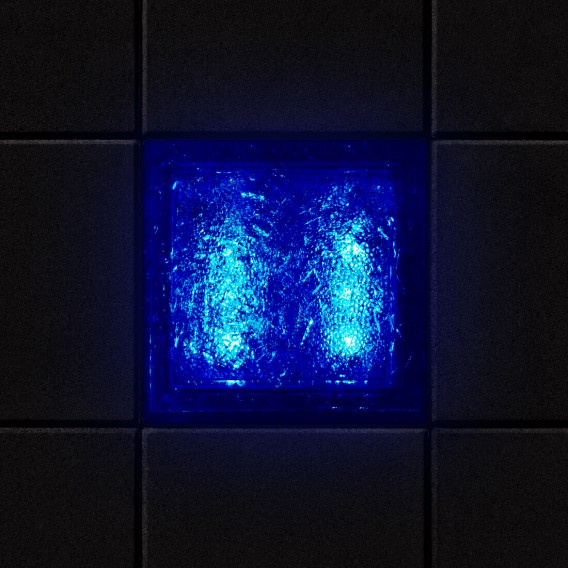 Светодиодная брусчатка Люмбрус LED Crystal 100x100 мм синяя IP69K