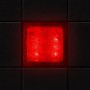 Светодиодная брусчатка Люмбрус LED Crystal 100x100 мм красная IP69K