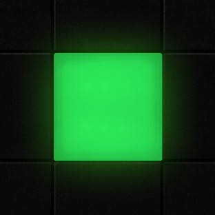 Светодиодная брусчатка Люмбрус LED Brick 100x100 мм зелёная IP68