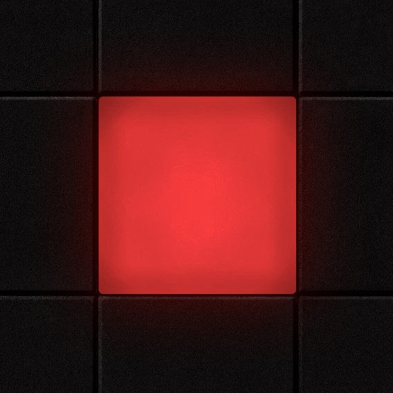 Светодиодная брусчатка Люмбрус LED Stone 100x100 мм красная IP68