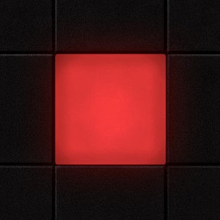 Светодиодная брусчатка Люмбрус LED Stone 100x100 мм красная IP68