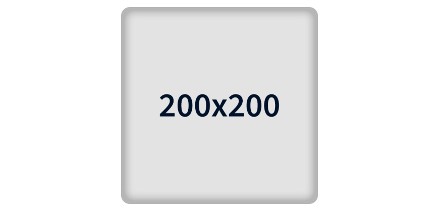 200x200 мм